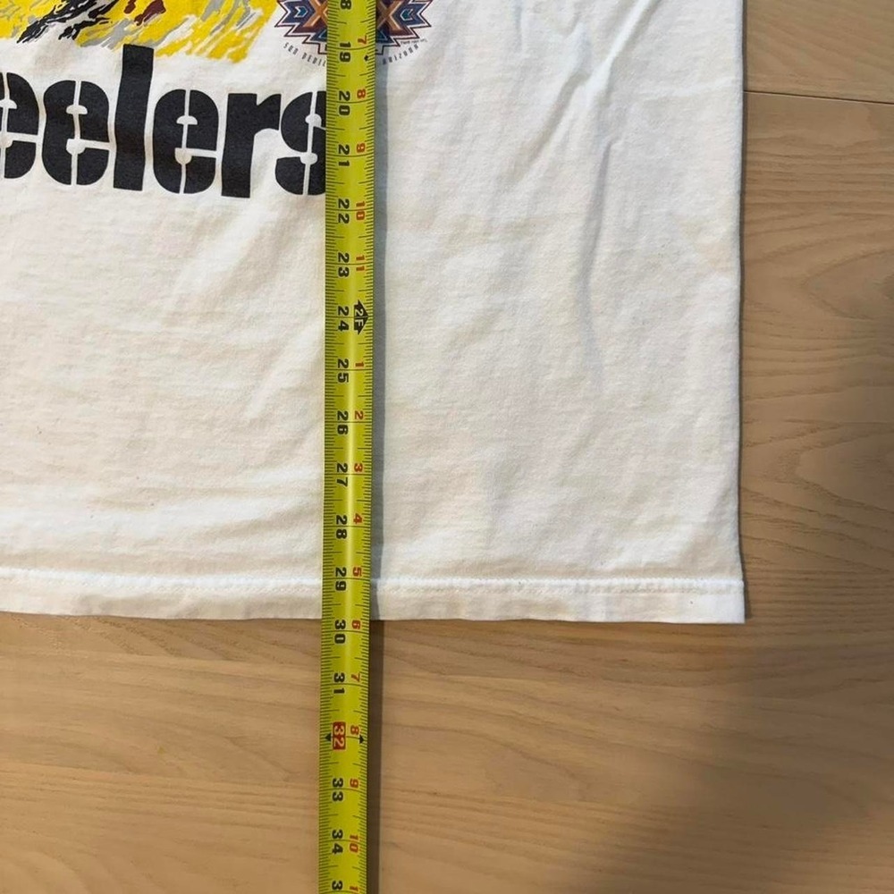 90s Pittsburgh Steelers white t-shirt XL - Picture 7 of 8